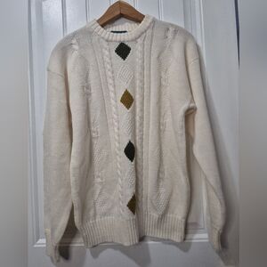 Mens Vintage Wool Blend Sweater Size Small